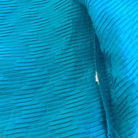 Chico's Travel Collection Textured Shirt Jacket Sz 0 Small Teal Blue Like New - Picture 14 of 17